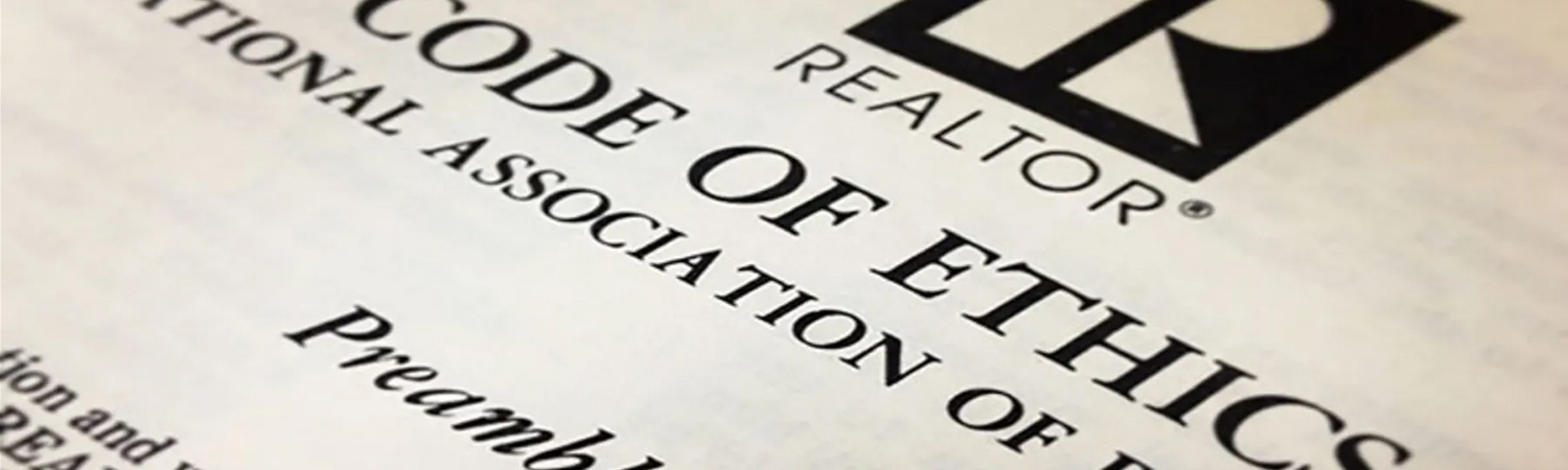 Close-up of REALTOR&reg; Code of Ethics Title & Preamble
